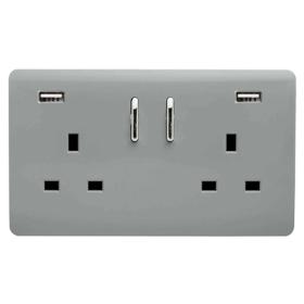 Platinum Silver Wiring Accessories Trendi Decorative Screwless Platinum Silver Wiring Accessories Trendi Decorative Screwless